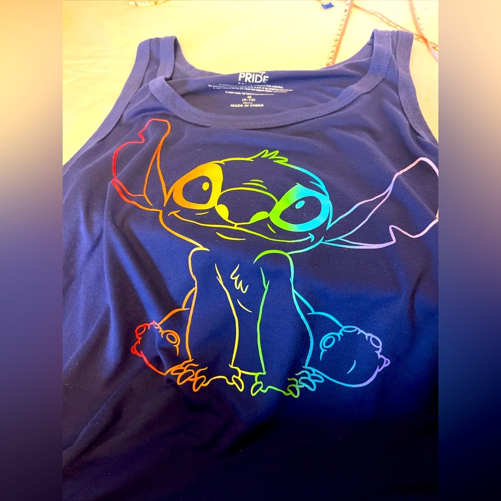 DISNEY STITCH 2022 SLEEPWEAR COLLECTION TANK TOP WOMEN M PURPLE GIRLCORE COMFORT